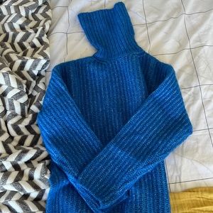 Mango turtleneck in blue